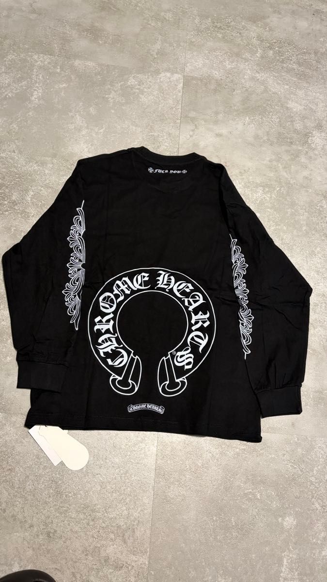 CHROME HEARTS Chrome Hearts 马蹄形长袖T恤 黑色