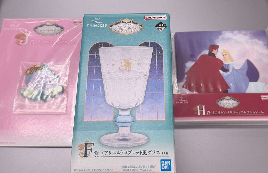 一番抽奖 迪士尼 F奖玻璃杯 H奖帆布板 J奖橡胶收藏