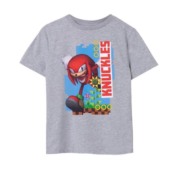 (ソニック・ザ・ヘッジホッグ) Sonic The Hedgehog オフィシャル商品 キッズ・子供 ナックルズ Tシャツ 半袖 トップ