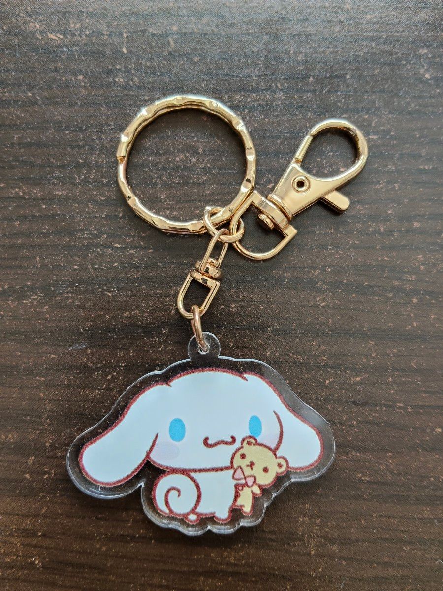 Sanrio Cinnamoroll Acrylic Keychain Bear Plush