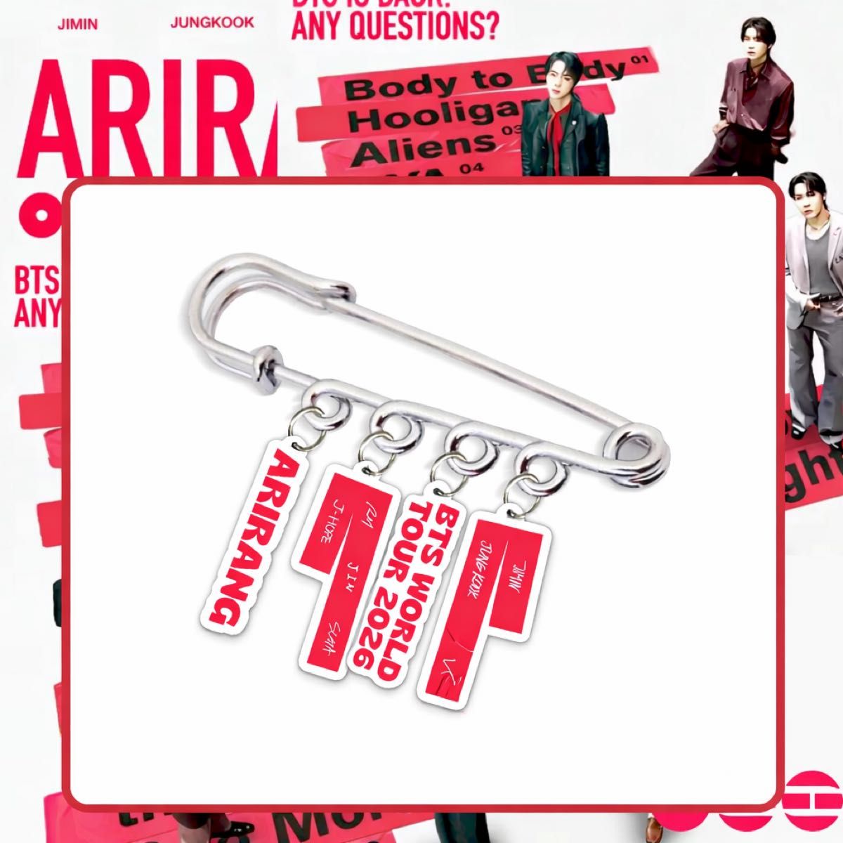 BTS Bangtan Boys ARIRANG Design Keychain