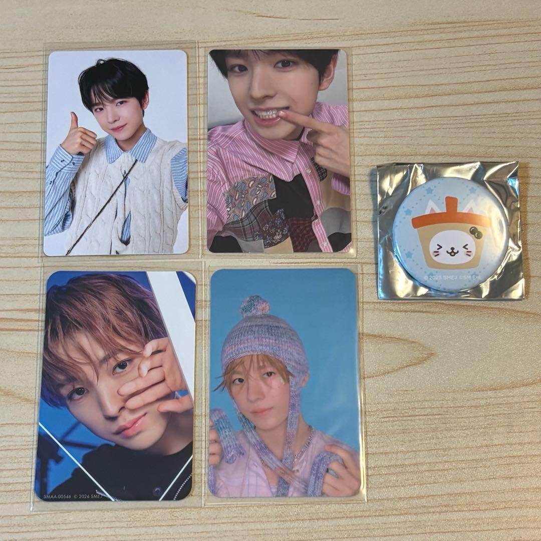 NCT WISH YUSHI Trading Card & Can Badge Set