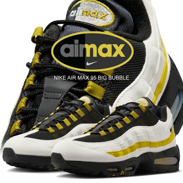 耐克 Air Max 95 OG 大泡泡 白色 黑色 番红花石英色 NIKE AIR MAX 95 OG BIGBBLE 白/黑-番红花石英色 hm4740-102