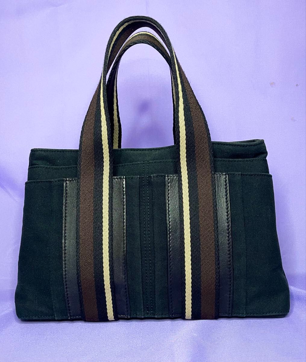 HERMES 爱马仕 Trocadero Horizontal PM 托特包 黑色 帆布 男女通用