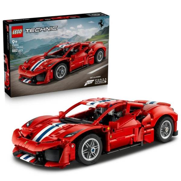 【2026年8月1日发售】乐高LEGO技巧42235 Ferrari 488 PISTA汽车玩具块车生日play