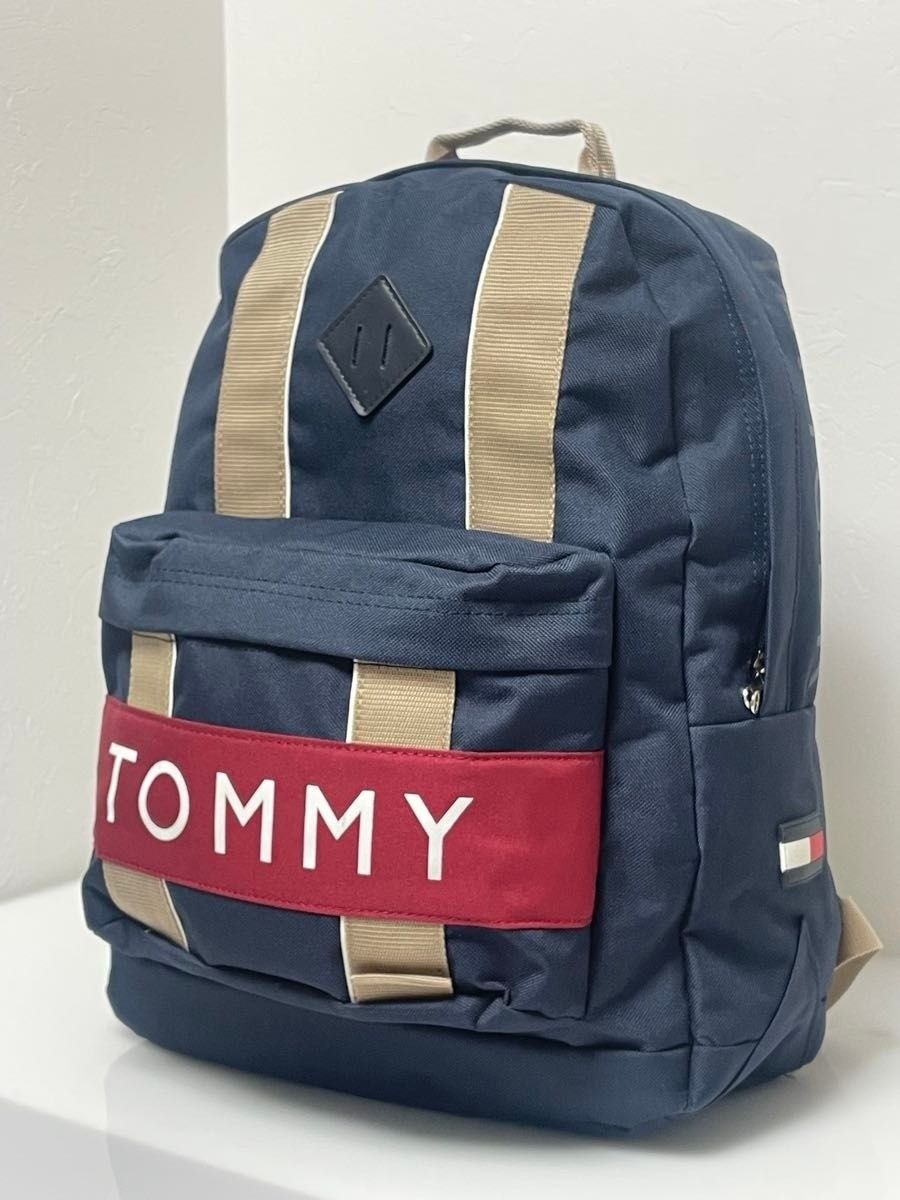 美品 Tommy Hilfiger 双肩包 深蓝色 Logo