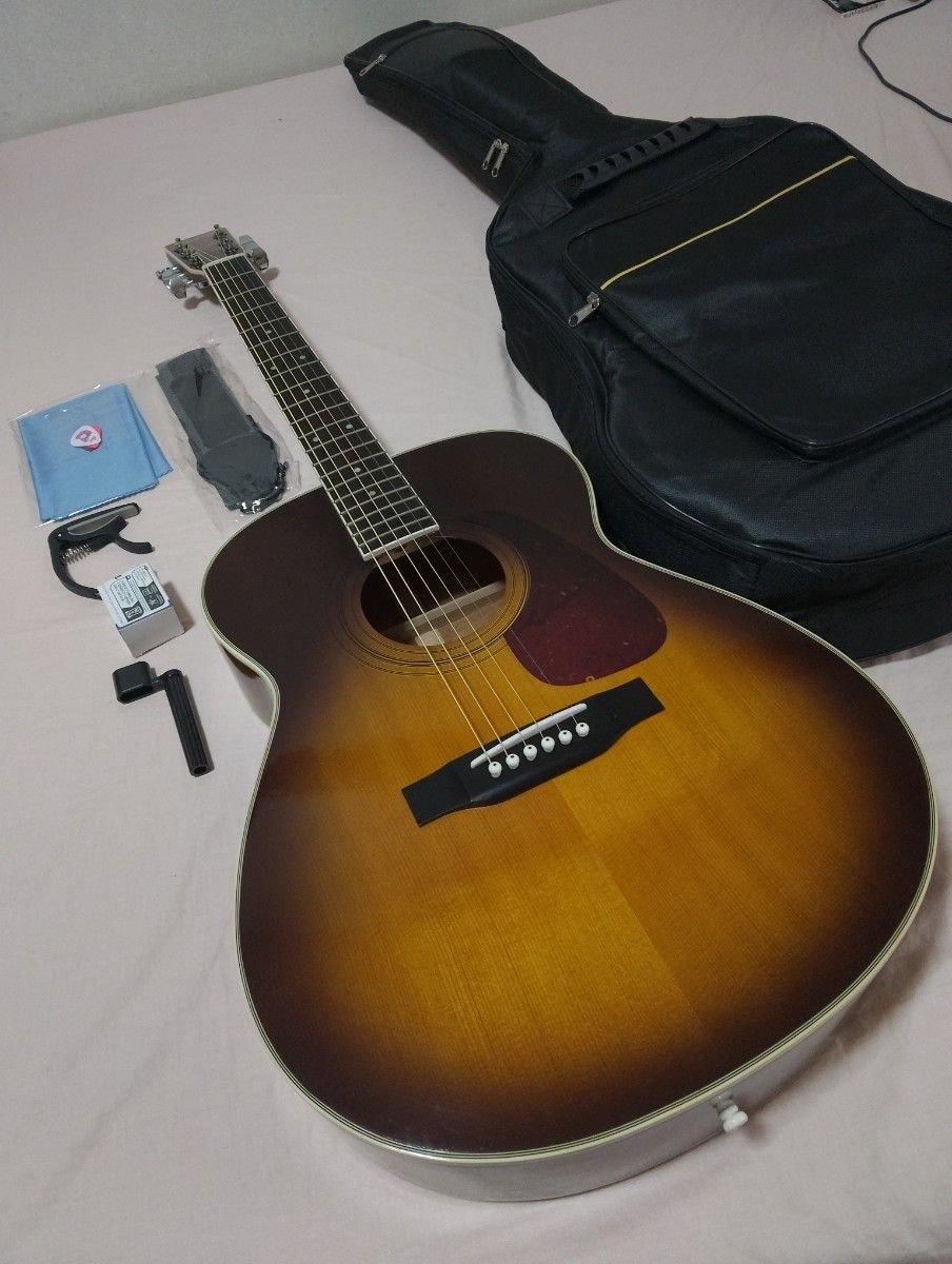 莫里斯 吉他 小型 附赠众多配件 适合初学者 MF-207 原声吉他 原声吉他 吉他