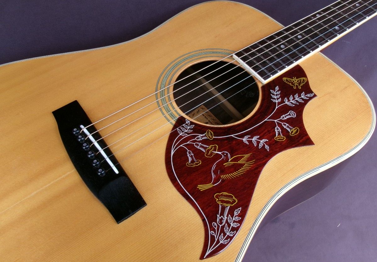 【Hummingbird风格】1974年制造 Morris W-25 寺田乐器制造 低弦距 已清洁和调整