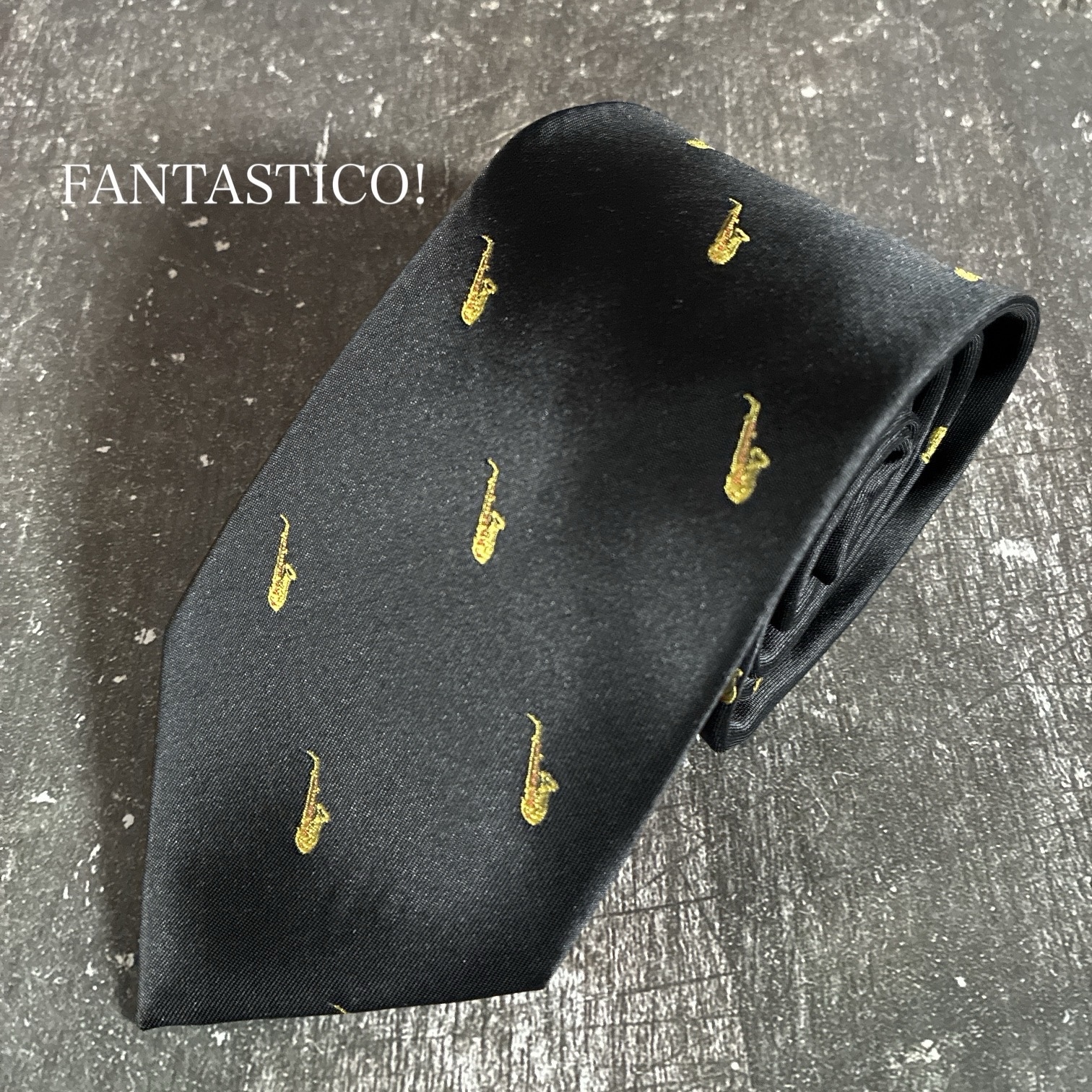 【我喜爱的领带】♪刺绣领带♪沙色图案 礼品 赠礼 庆祝 父亲节 管乐器 吹奏乐 爵士 交响乐团