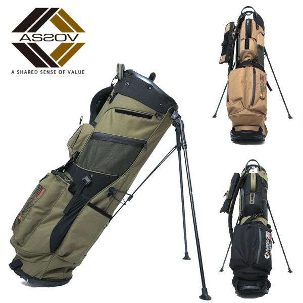 AS2OV GOLF アッソブゴルフ キャディーバッグ ゴルフシリーズ CORDURA FINE TEX CADDY BAG GOLF SERIES 562300 lyp6 爆買