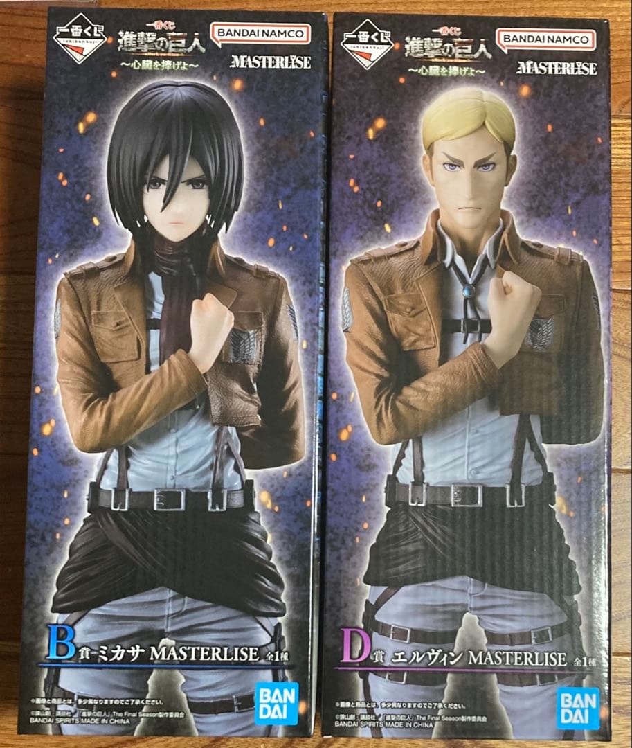 Ichiban Kuji Attack on Titan Prize B Mikasa Prize D Erwin Figure