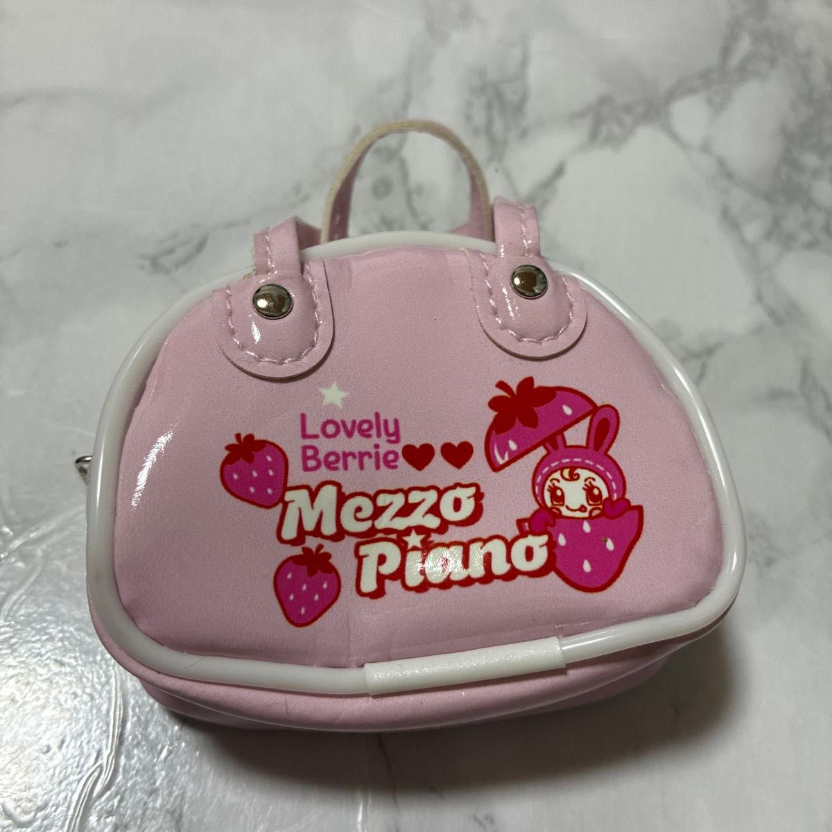 Mezzo piano berrier enamel boston style mini bag pouch pink