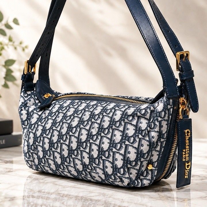 【现行款 Christian Dior 克里斯汀·迪奥 D-JOURNEY 小号 Oblique 斜纹印花 Djourney