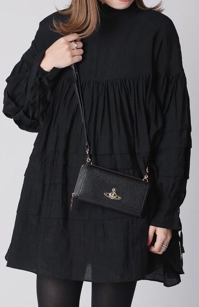 Vivienne Westwood shoulder‑strap long wallet