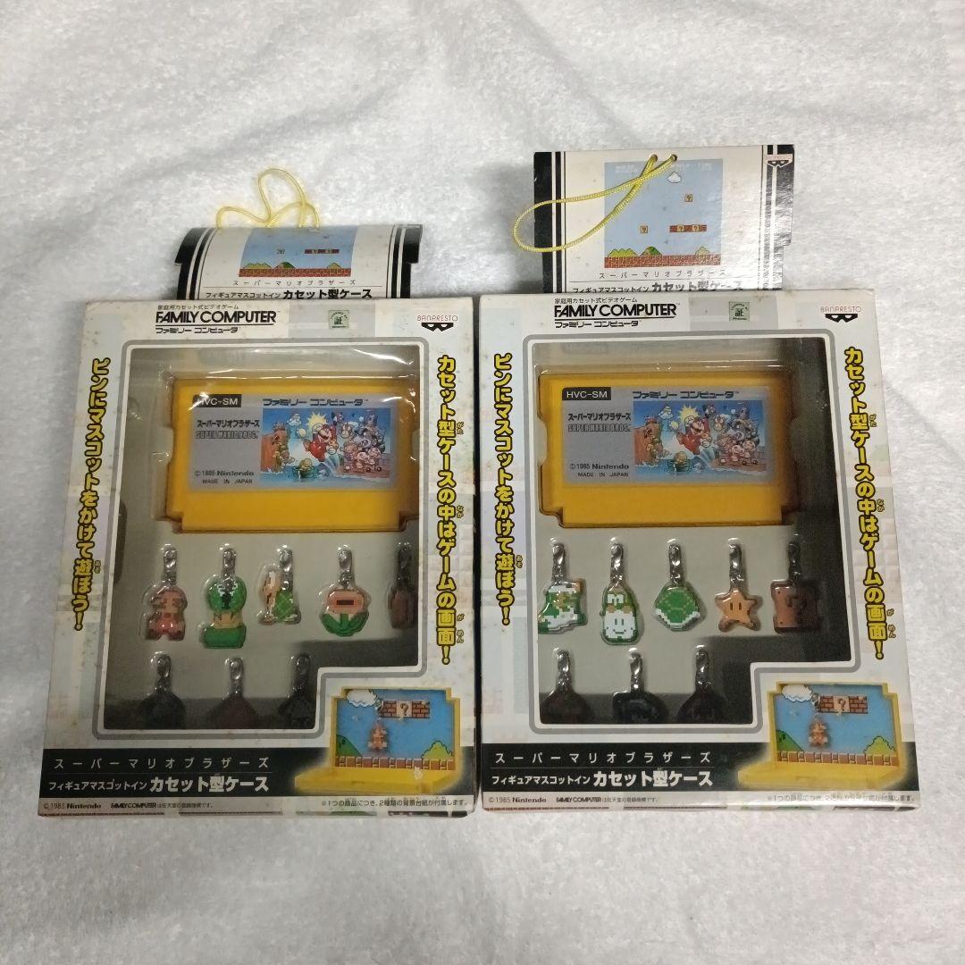Super Mario Brothers Figure Mascot In Cassette Case Set