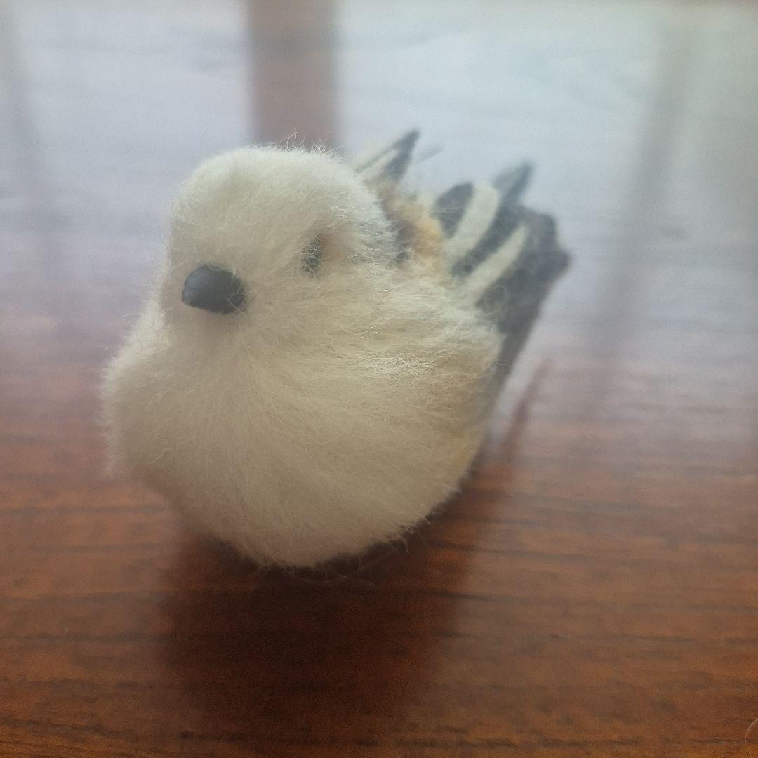 Handmade Wool Felt Long-Tailed Tit