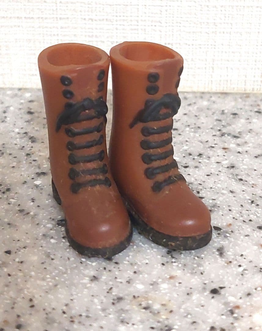Brown Lace-Up Boots for Neo Blythe