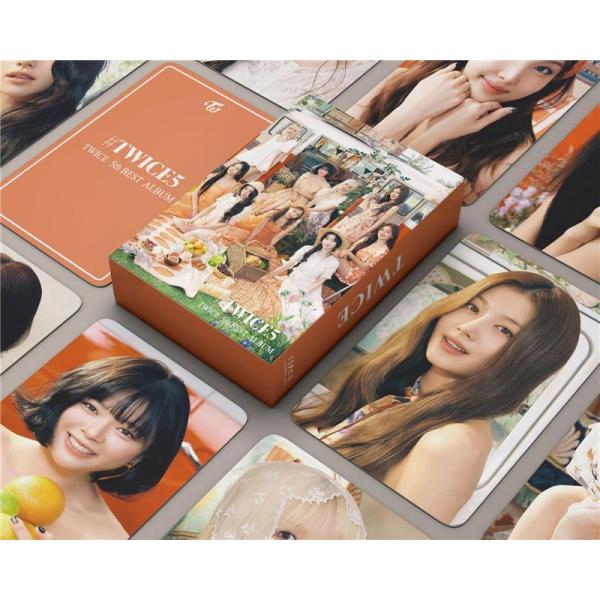 TWICEグッズ フォト カード 55枚 セット トレカ トゥワイス 写真 全員 TWICE5 フォトカード K-POP 韓国 アイドル 応援 小物 LOMOカード ONCE