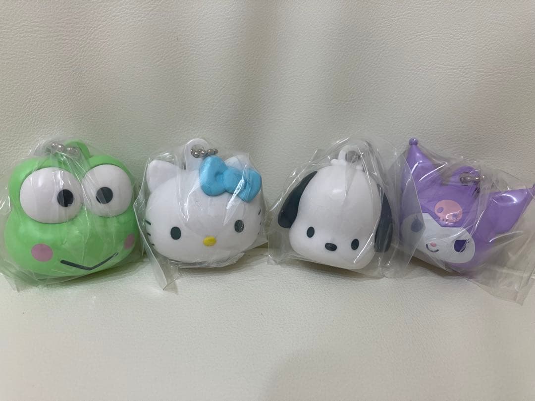 Sanrio Mascot Cap Charms, 4 Varieties (Hello Kitty, Pochacco, Korilakkuma, Keroppi)