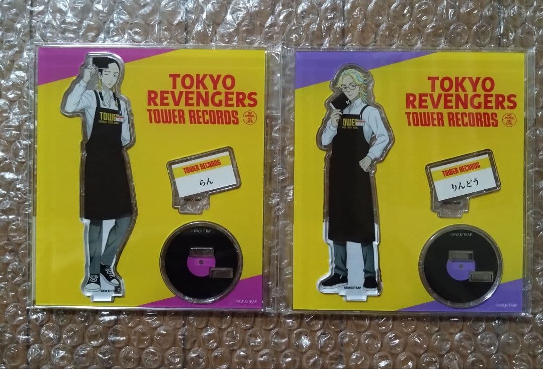 Tokyo Revengers Tower Records Acrylic Stand Hankeya Ran & Ryander 2-Piece Set