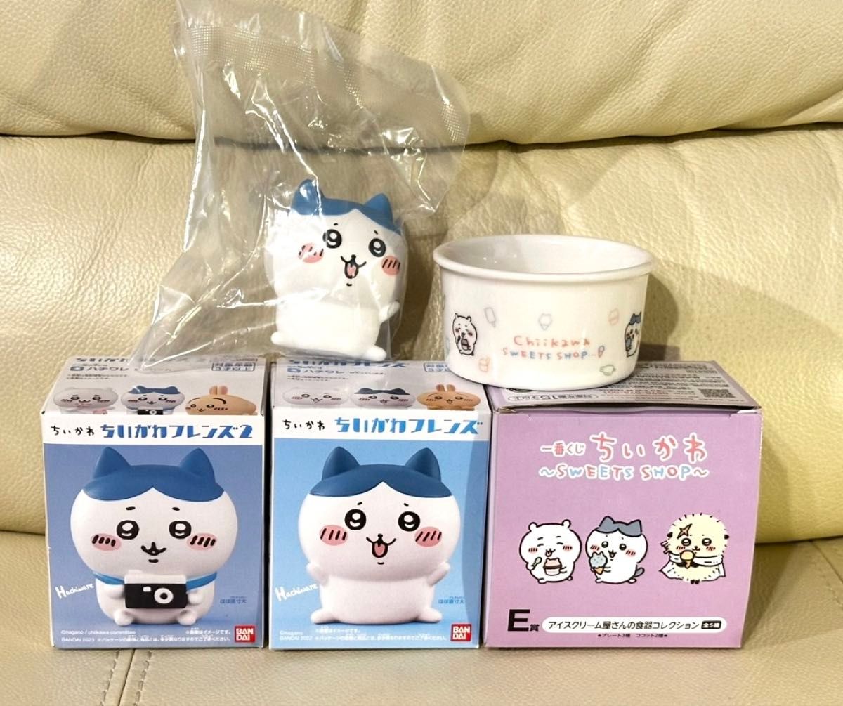 Chikawa, Hachiwari Soft Vinyl Figure (2 pieces) & Ichiban Kuji Tableware Collection (3-piece set)