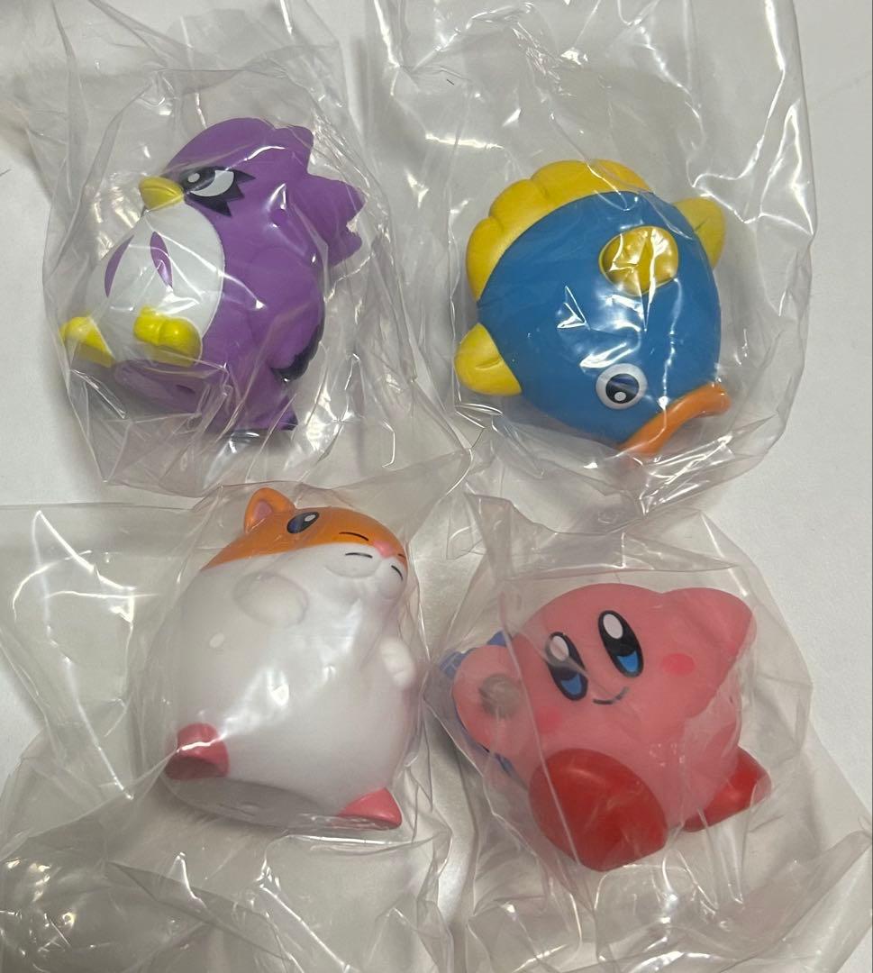 Kirby Round Soft Vinyl Figure 4 Full Complete Set (All 4 Types) Gacha