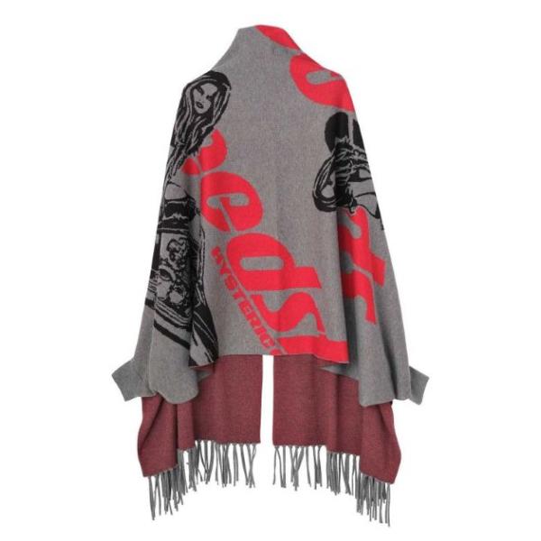 HYSTERIC GLAMOUR ヒステリックグラマー 2026年・秋冬新作 SPEEDSTERジャカード ショールカーディガン 01263ND039