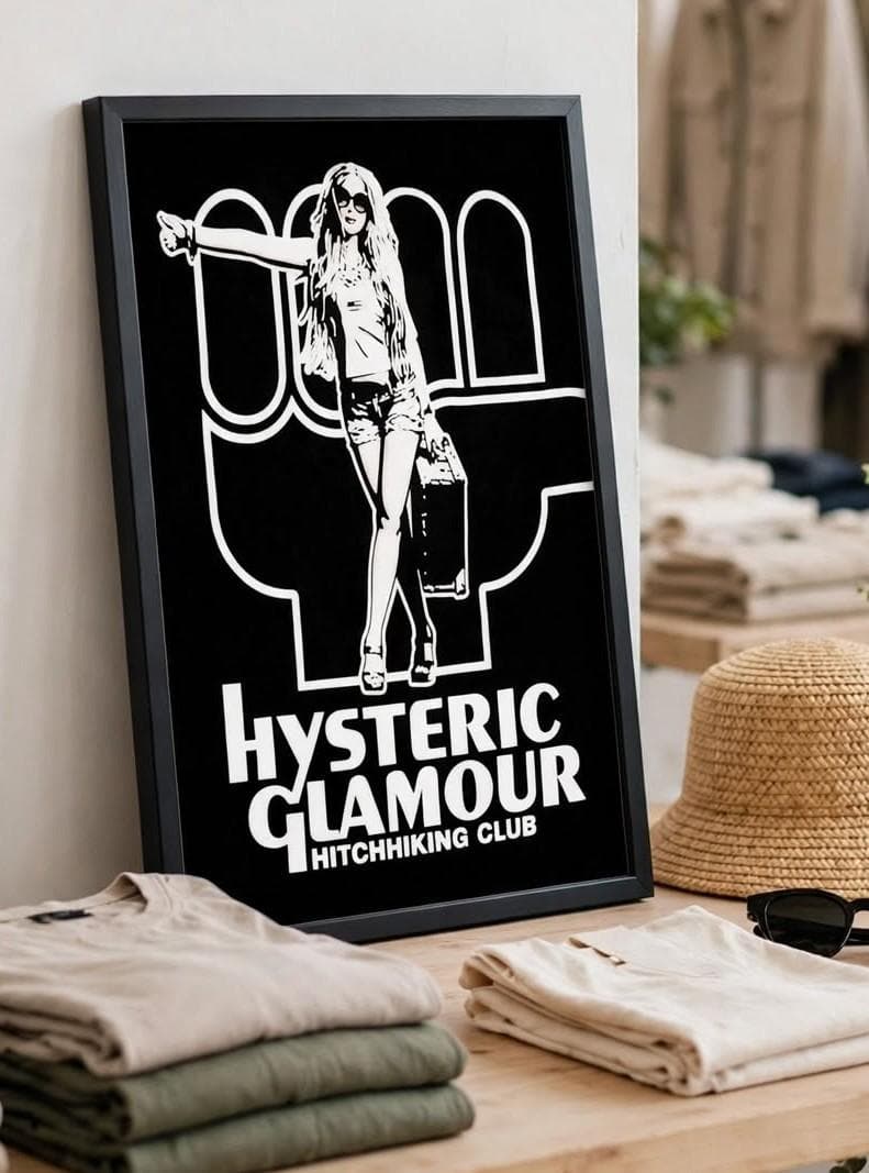 HYSTERIC GLAMOUR艺术海报额装品搭便车