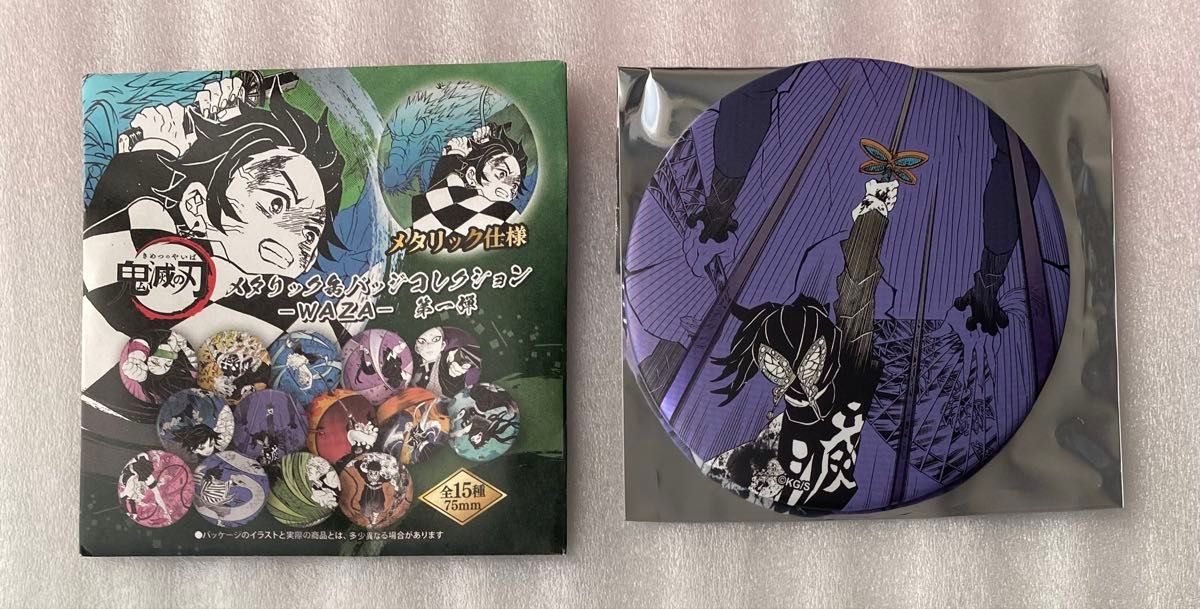 Demon Slayer Metal Can Badge Collection WAZA First Wave Shinobu Kocho 75mm