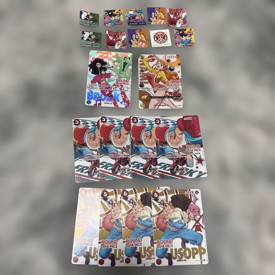 One Piece Card ROUND1 Collaboration Promo Nami Franky Usopp