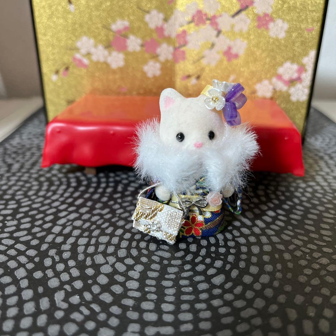 Sylvanian Babies Coming of Age Ceremony Style with Senbei Candy Included for November