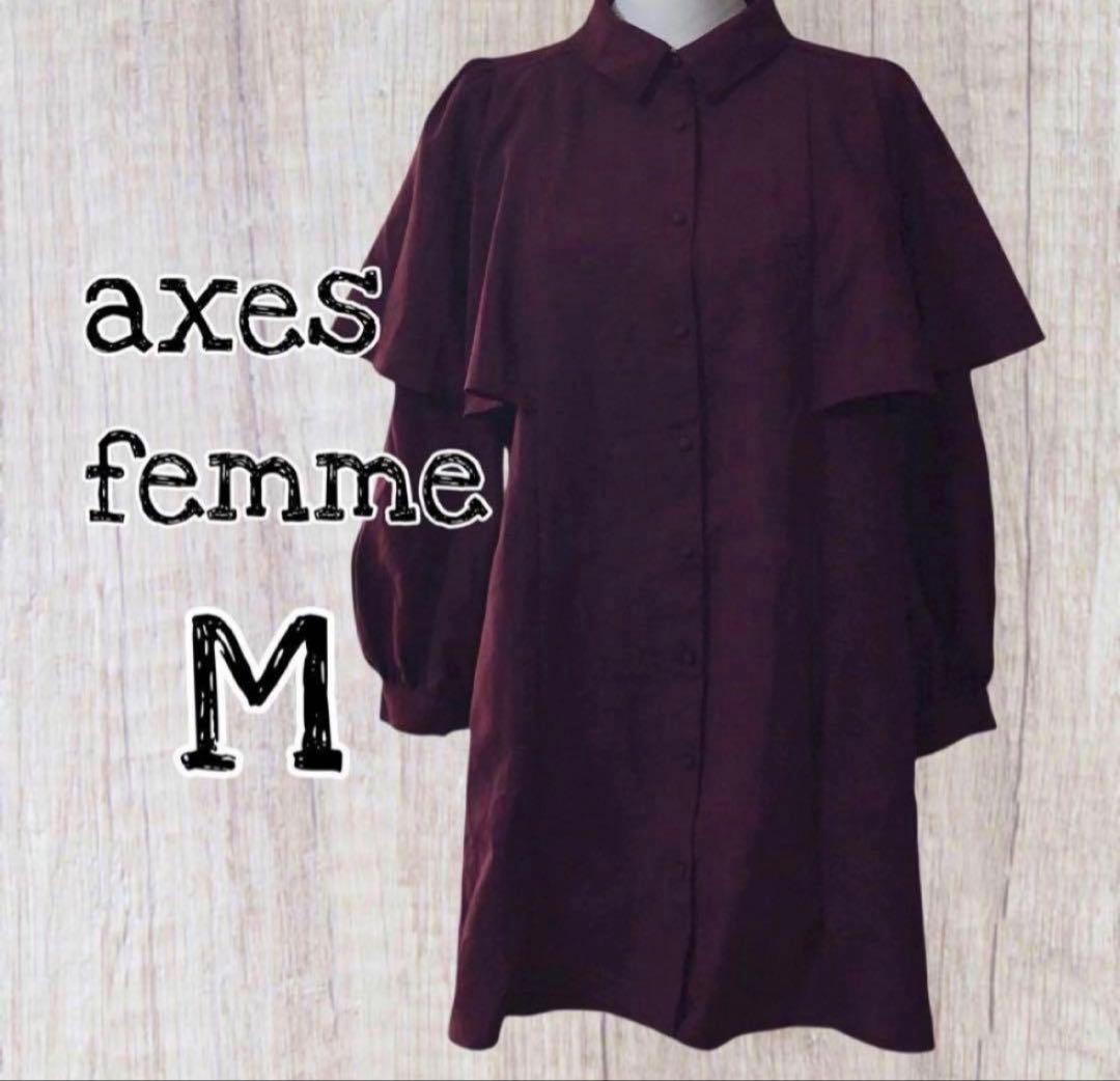 女性款披风设计长袖连衣裙 M码/ USED