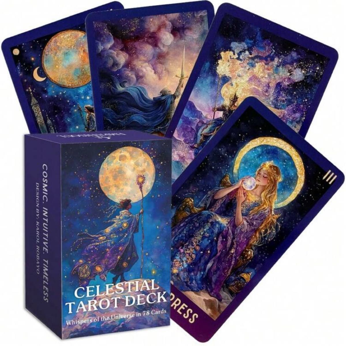 CELESTIAL TAROT DECK塔罗牌78张套装占卜硬盒未拆封带收缩膜