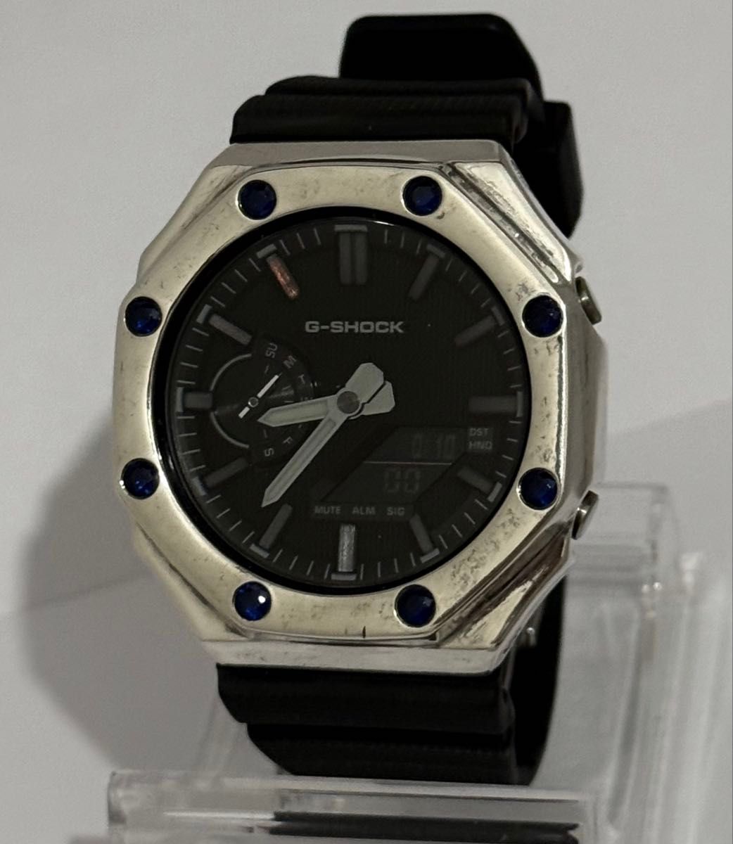 G-SHOCK GA-2100LXB SILVER925挡板定制CASIO单点