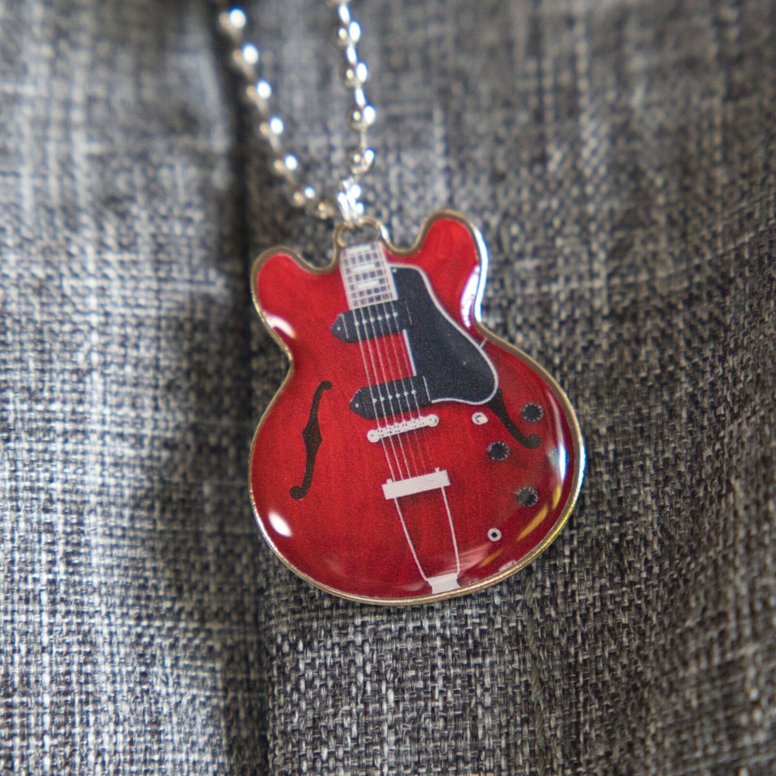 新品【免费刻名】Gibson ES-330 吉他钥匙扣