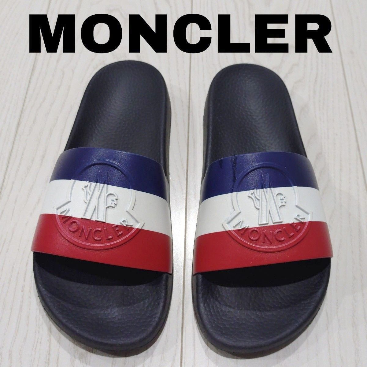 MONCLER 蒙口 BASILE 巴齐莱 三色条纹 淋浴凉鞋 尺码39