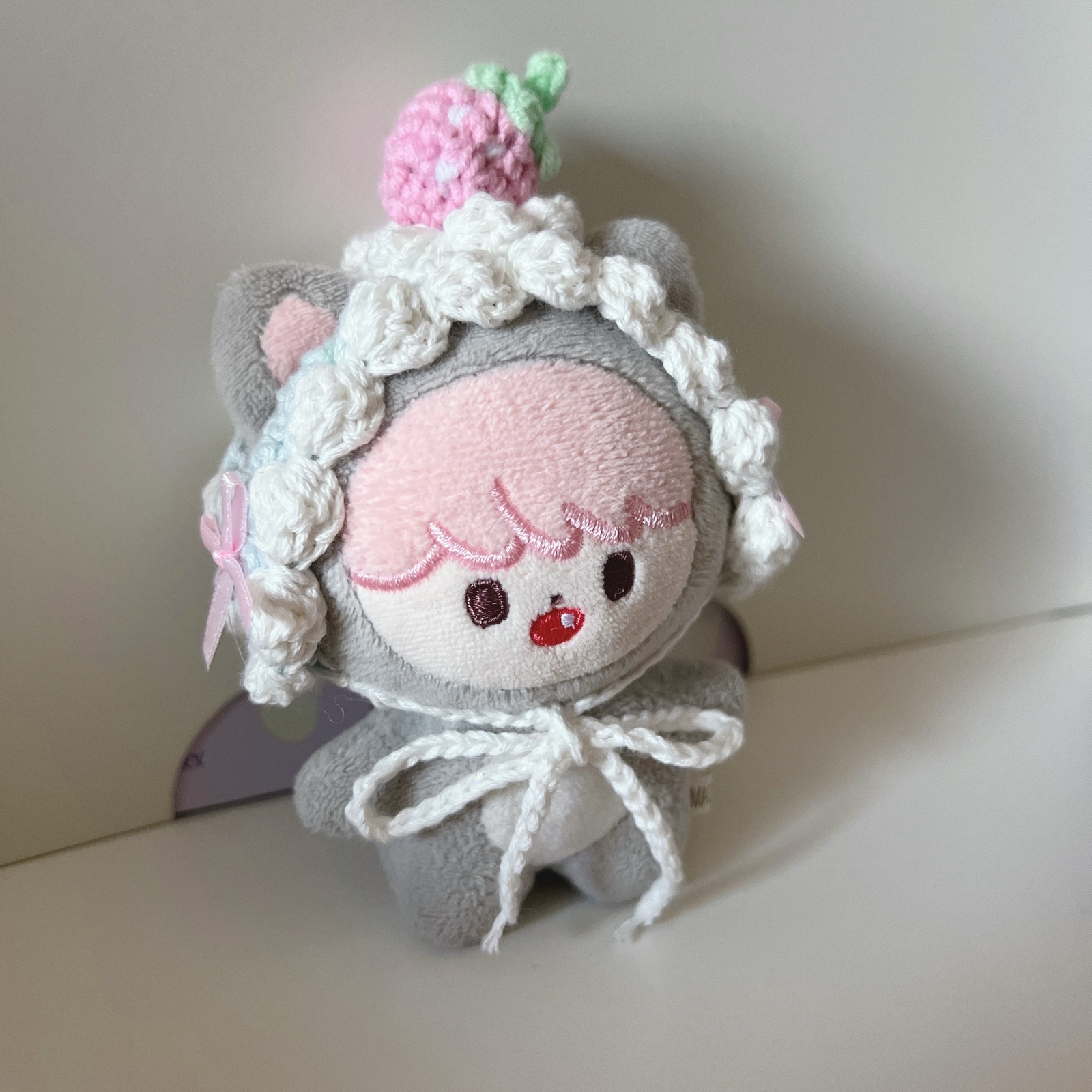 头饰 玩偶服 10cm 草莓 天蓝色 粉色
