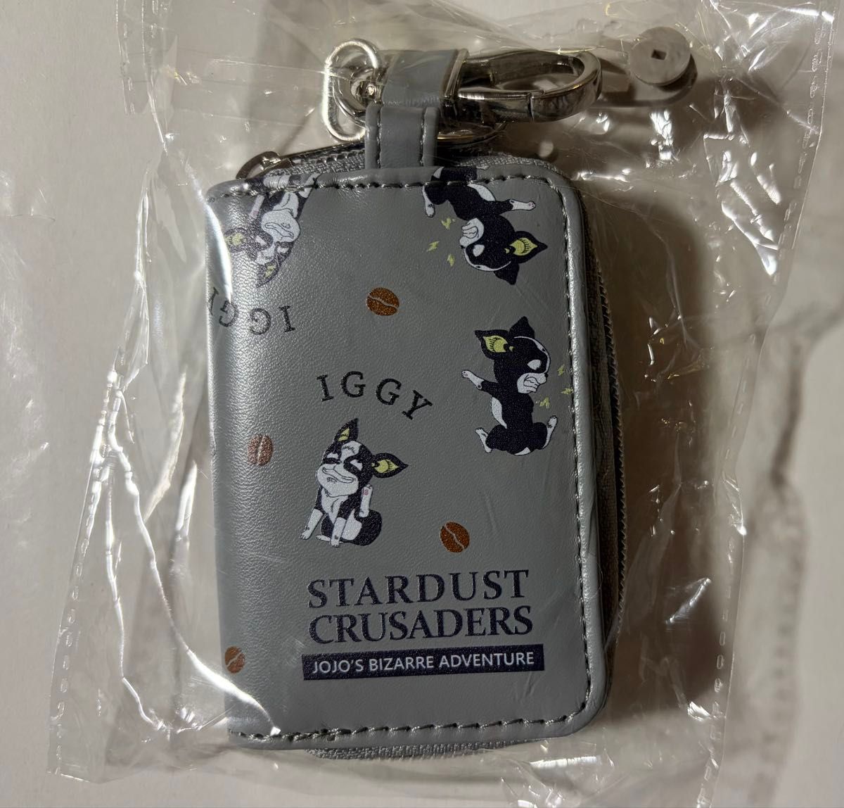 JoJo's Bizarre Adventure Iggy Key Case Stardust Crusaders Gray