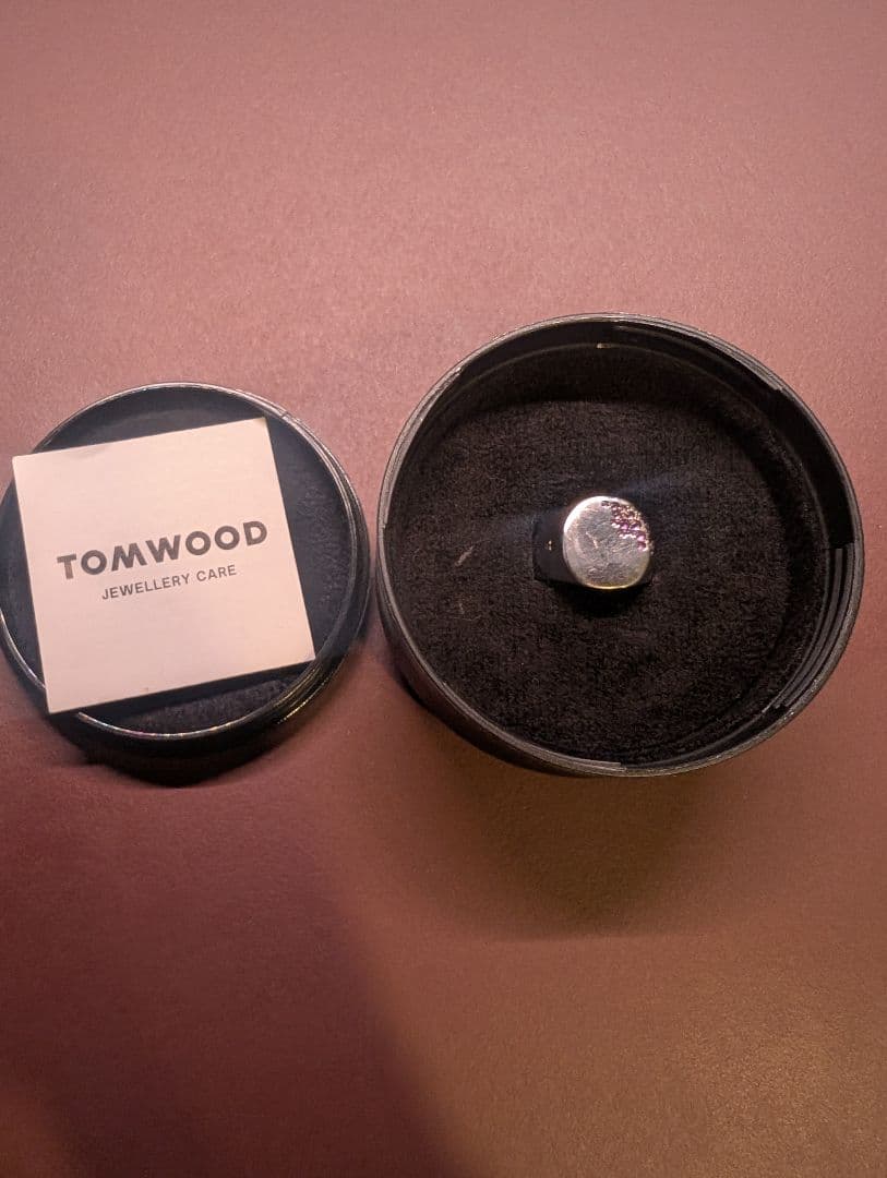 TOM WOOD Oval Purple Ring SIZE 54 Size 14