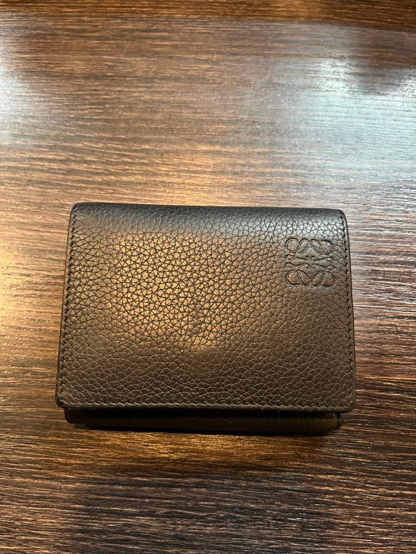 LOEWE 罗意瓦 三折钱包（含古钱币袋）)