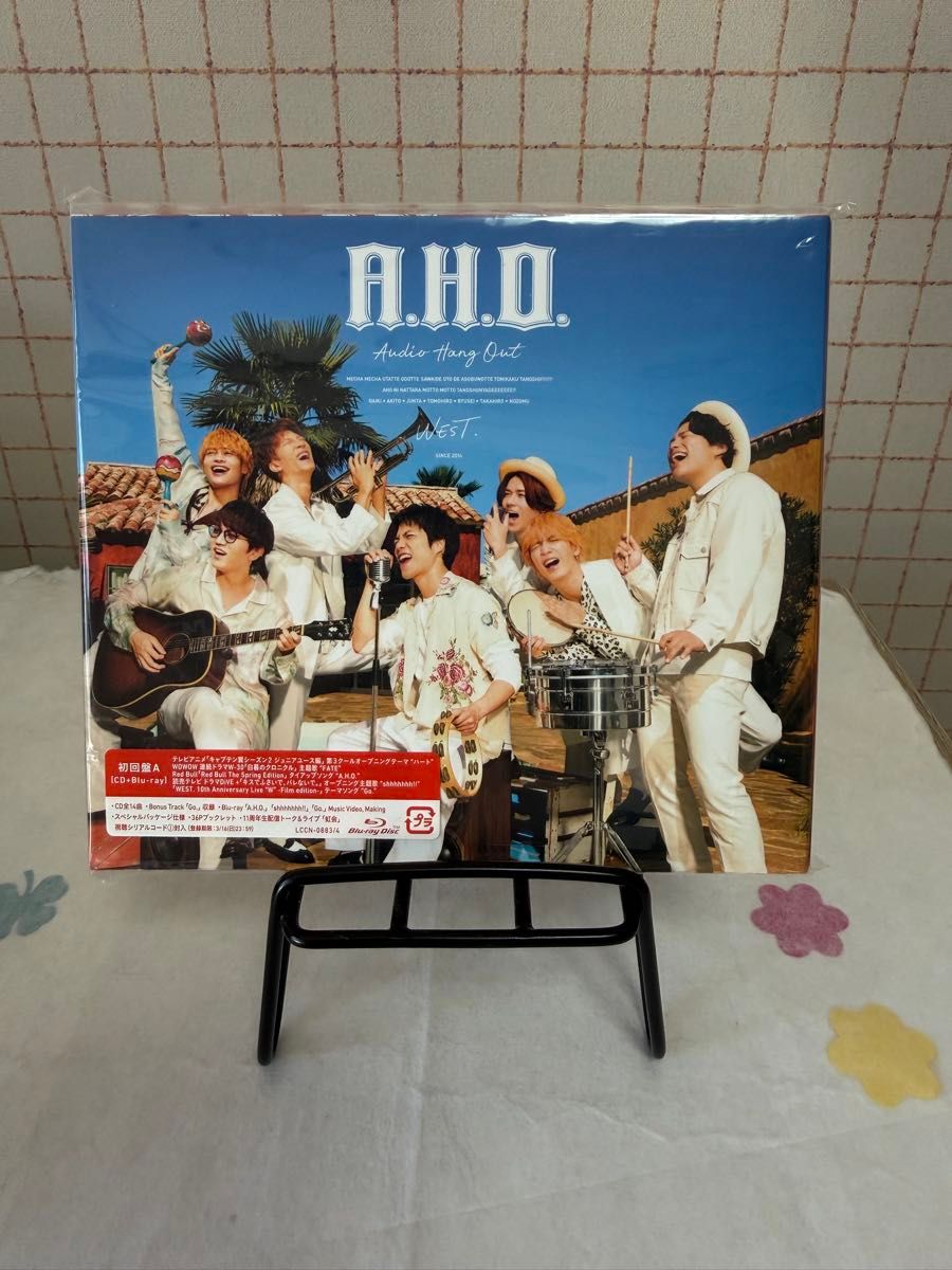 【新品未開封】WEST. CD+Blu-ray/A.H.O.ステッカーA (外付) 初回盤A Blu-ray付