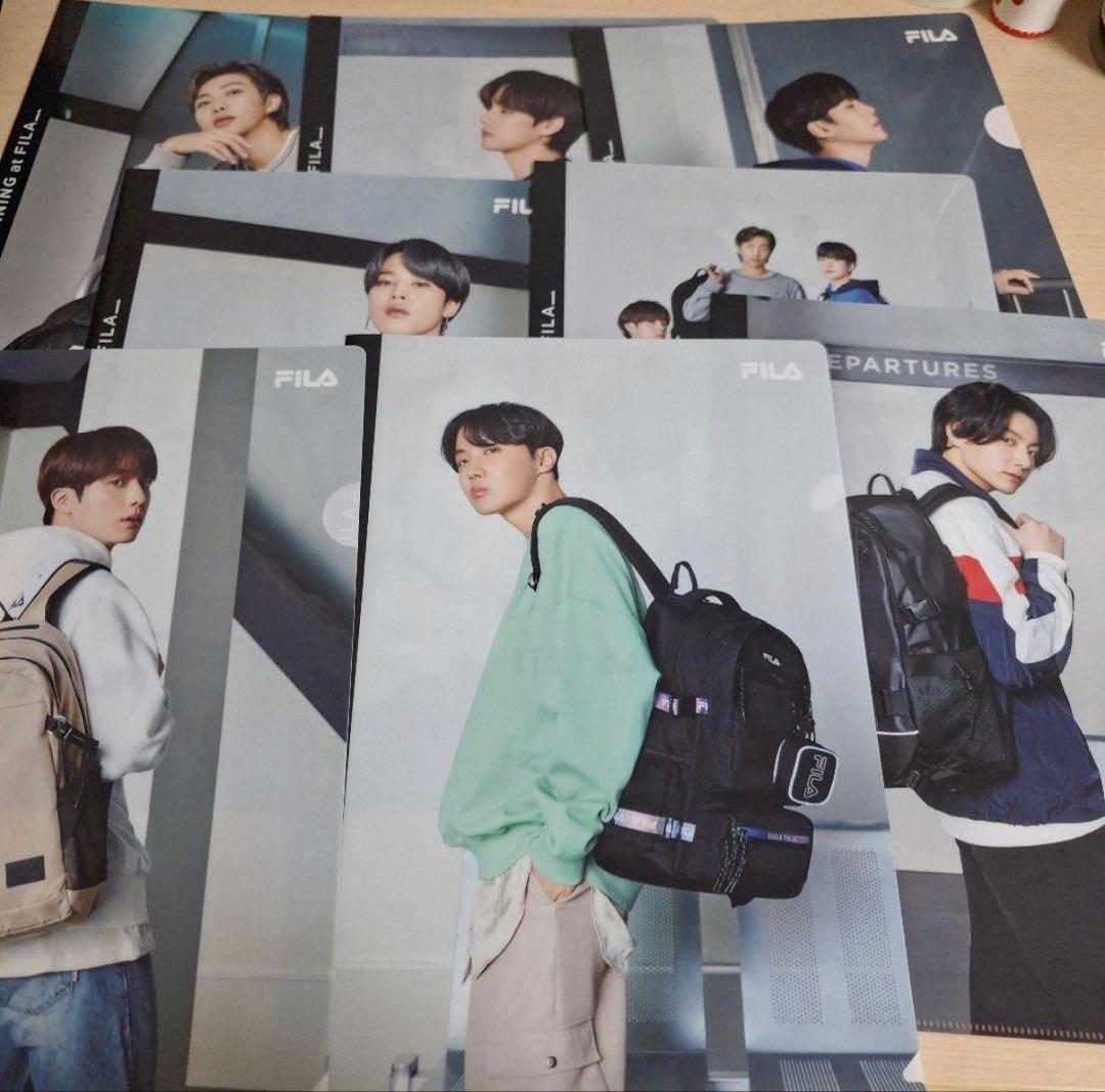 BTS FILA 透明文件夹 7件套装