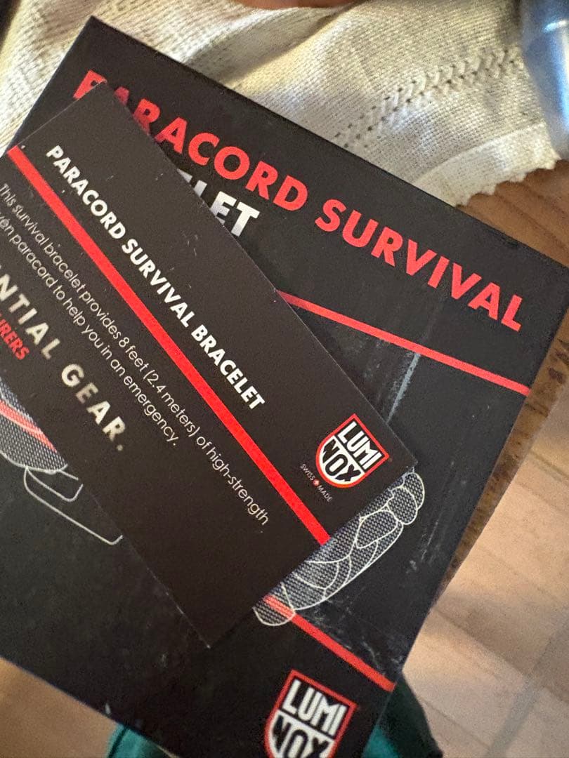 LUMINOXPARACORD SURVIVAL BRACELET 伞绳