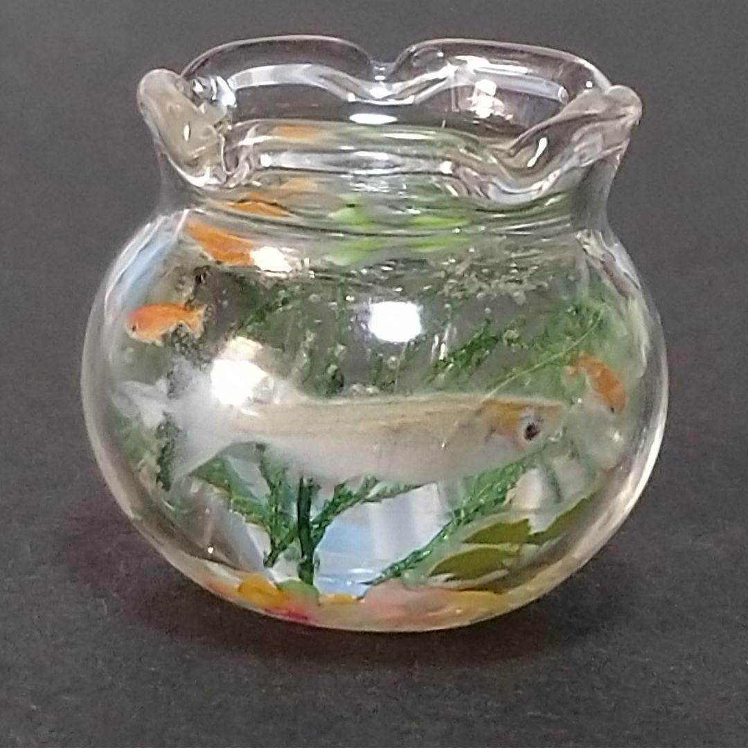 微型金鱼缸 斑马鱼 小斑马鱼 可爱 玩偶屋 手工制作