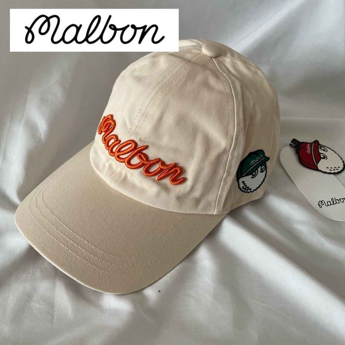 新品 帽子 MARBON GOLF 马尔邦高尔夫 帽子 米色