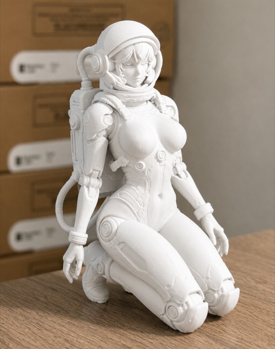 宇宙飛行士 少女 フィギュア 人形 模型
