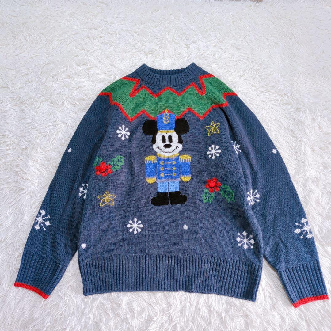 Disney Mickey Knit Sweater Crewneck Christmas Unisex