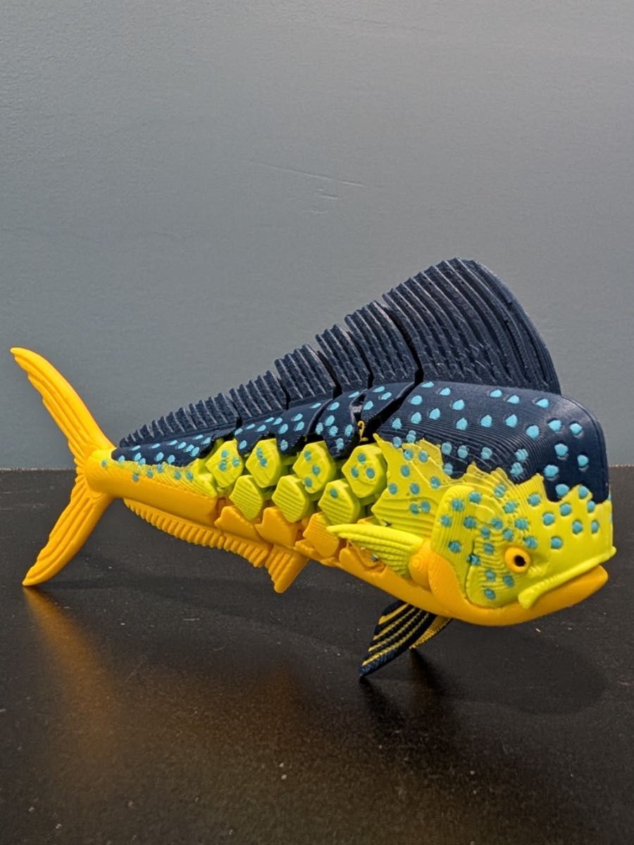 Skipjack Mahi-Mahi Fish Figure, Length 17 cm