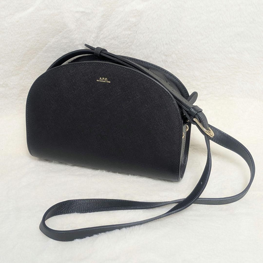 APC Half Moon Embossed Shoulder Bag