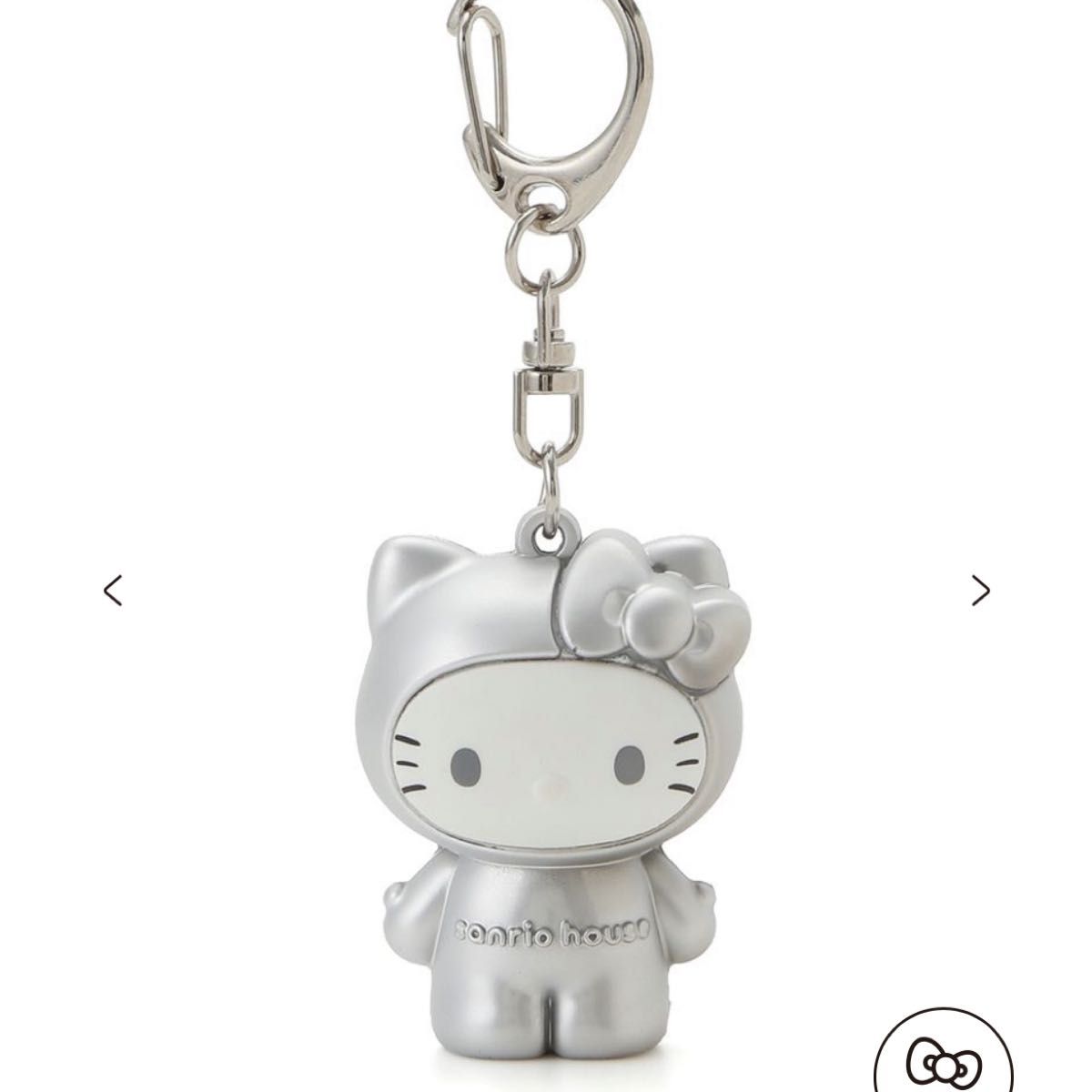 sanrio house 三丽鸥之家 Hello Kitty 公仔钥匙扣 银色